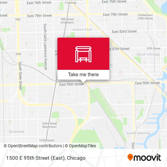 1500 E 95th Street (East) map