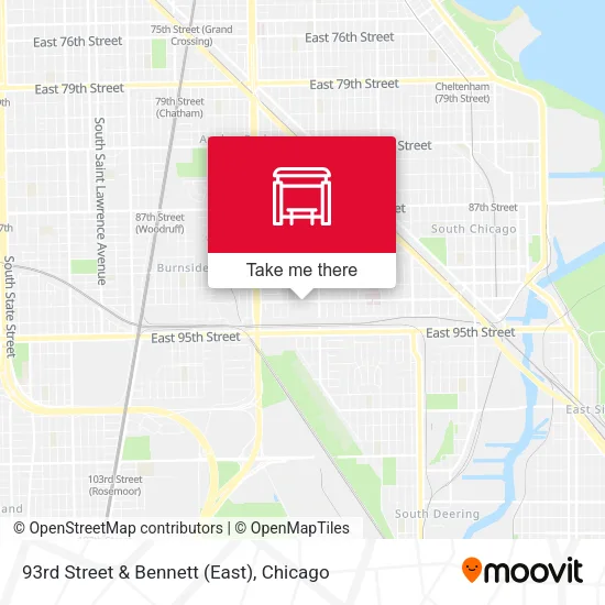 93rd Street & Bennett (East) map