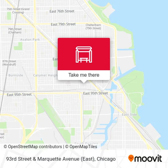 93rd Street & Marquette Avenue (East) map