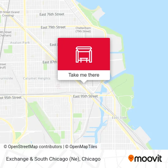 Exchange & South Chicago (Ne) map