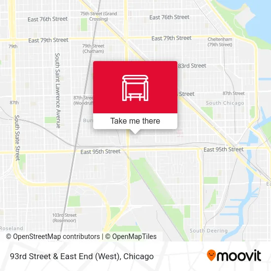 93rd Street & East End (West) map