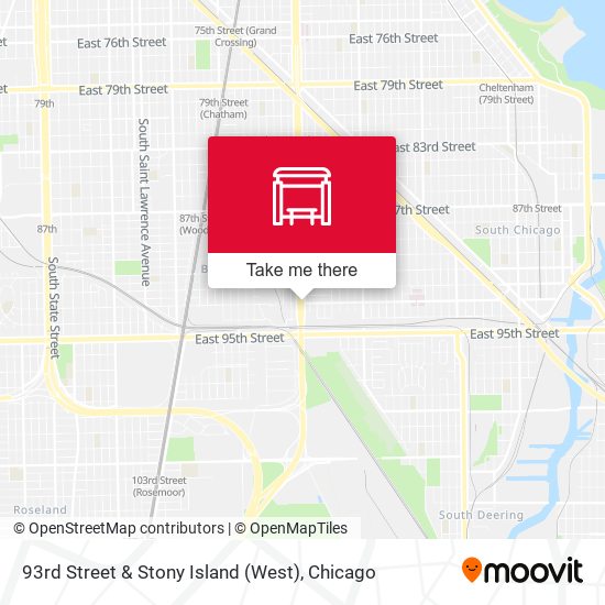 93rd Street & Stony Island (West) map