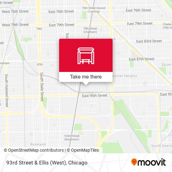 93rd Street & Ellis (West) map