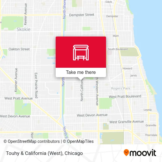 Touhy & California (West) map