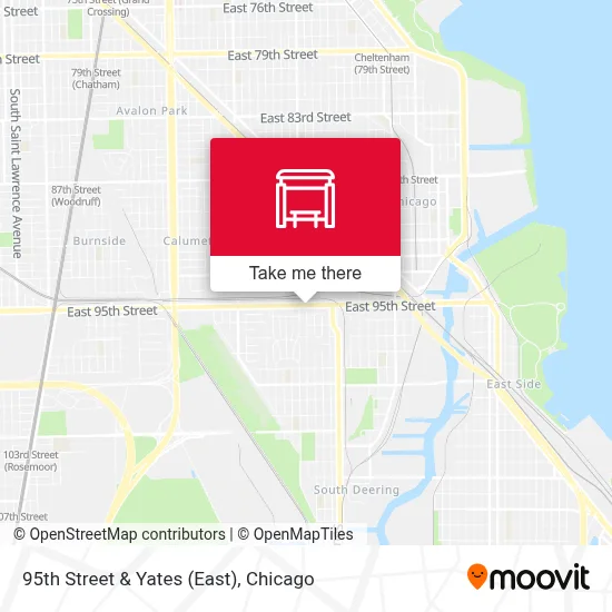 95th Street & Yates (East) map