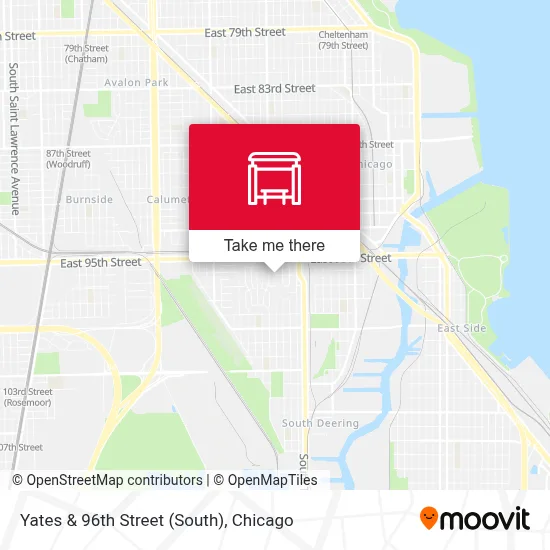 Yates & 96th Street (South) map