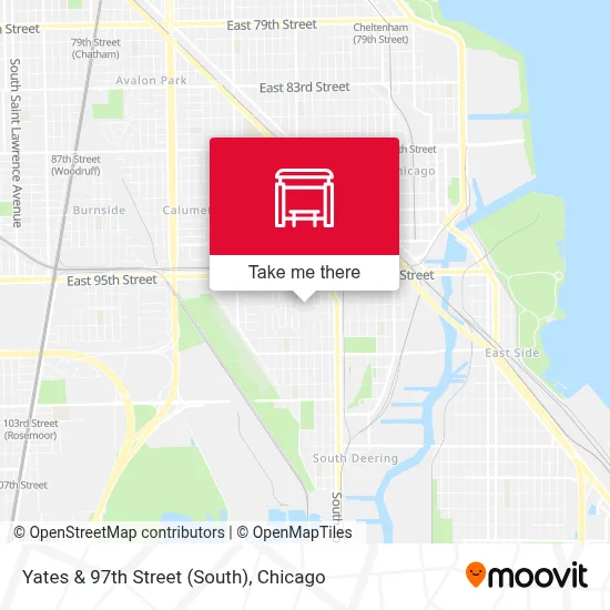 Yates & 97th Street (South) map