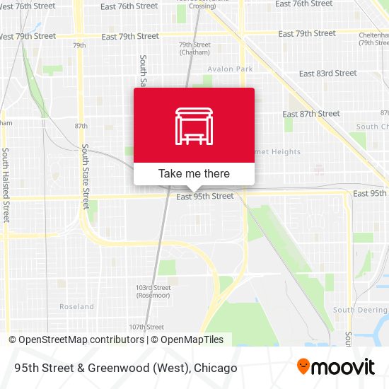 95th Street & Greenwood (West) map