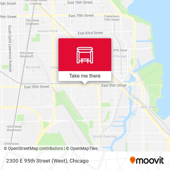 2300 E 95th Street (West) map