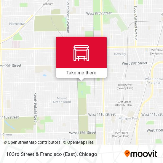 103rd Street & Francisco (East) map