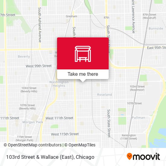 103rd Street & Wallace (East) map