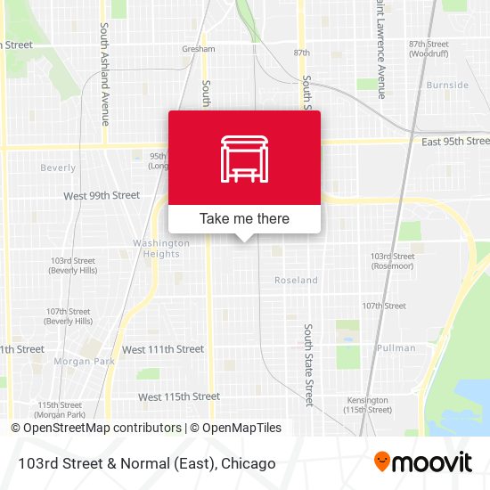 103rd Street & Normal (East) map