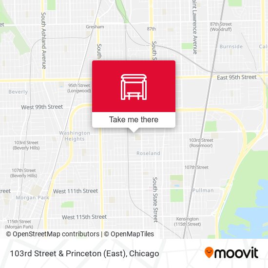 103rd Street & Princeton (East) map