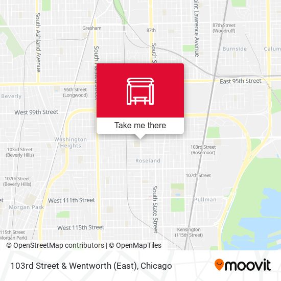 103rd Street & Wentworth (East) map