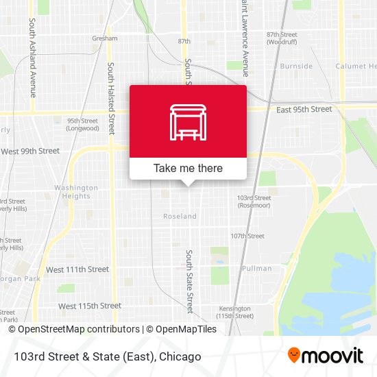 103rd Street & State (East) map