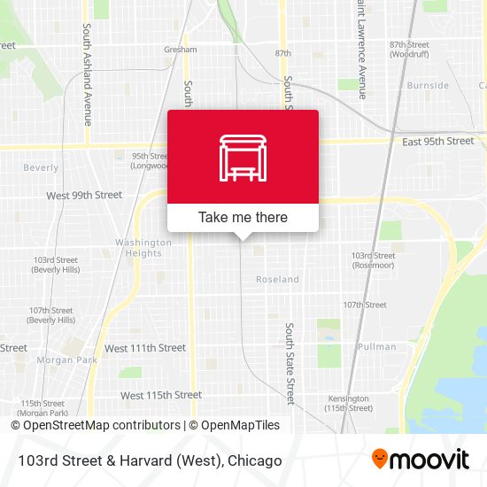 103rd Street & Harvard (West) map