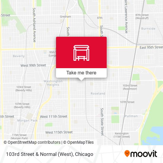 103rd Street & Normal (West) map