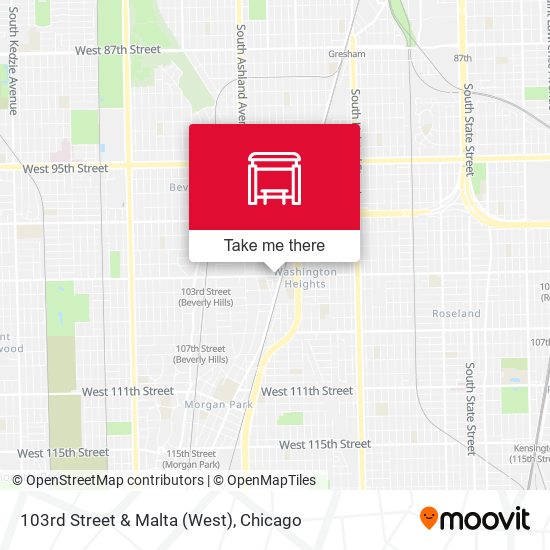 Mapa de 103rd Street & Malta (West)