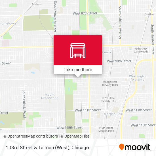 103rd Street & Talman (West) map