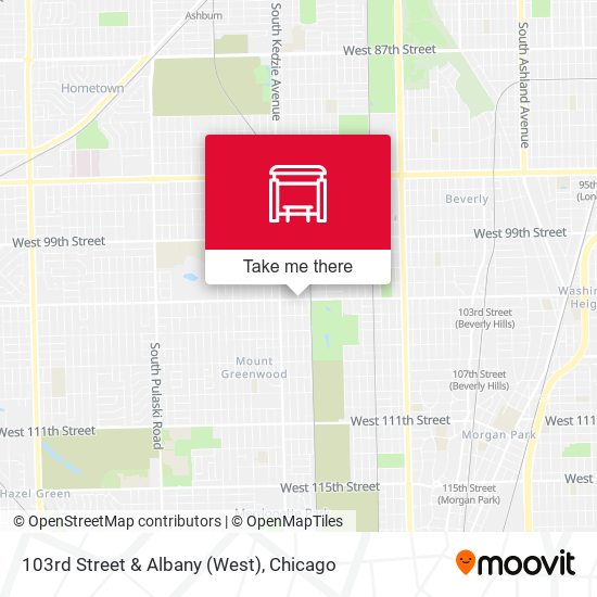 103rd Street & Albany (West) map