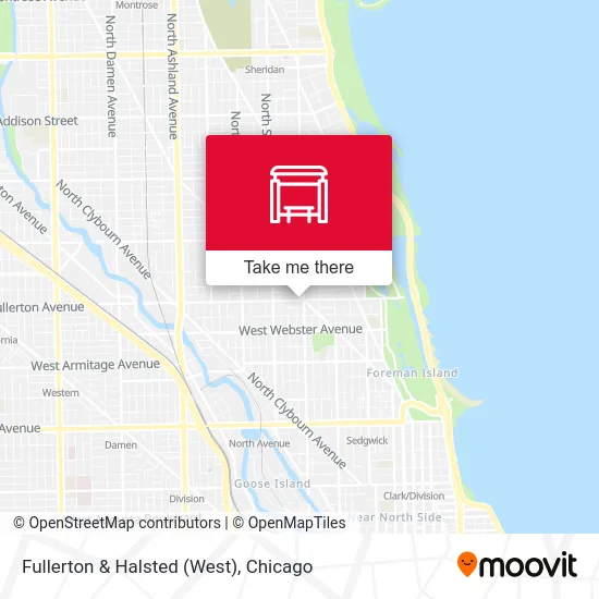 Fullerton & Halsted (West) map