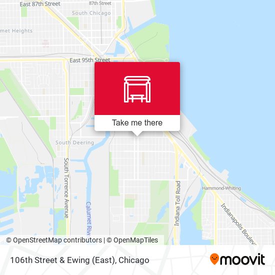 106th Street & Ewing (East) map