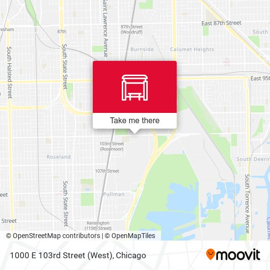 1000 E 103rd Street (West) map