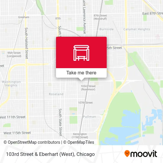 103rd Street & Eberhart (West) map