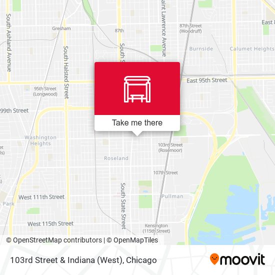 103rd Street & Indiana (West) map