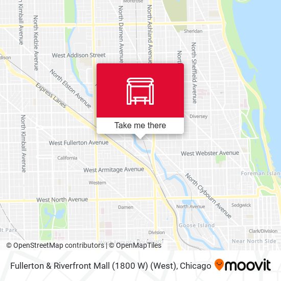 Fullerton & Riverfront Mall (1800 W) (West) map