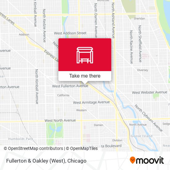 Fullerton & Oakley (West) map