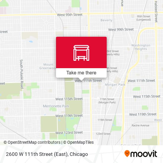 2600 W 111th Street (East) map