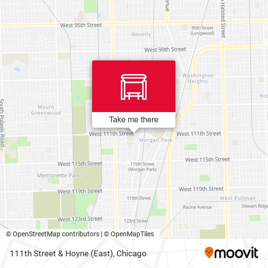 Mapa de 111th Street & Hoyne (East)