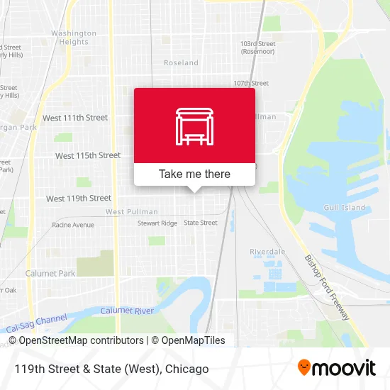 119th Street & State (West) map