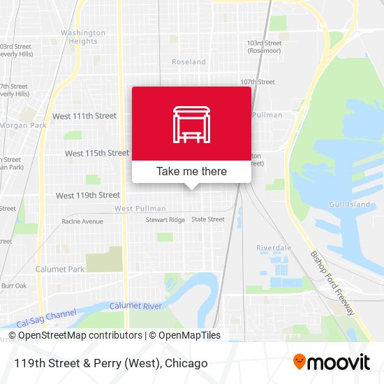 119th Street & Perry (West) map