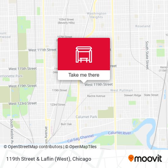 119th Street & Laflin (West) map