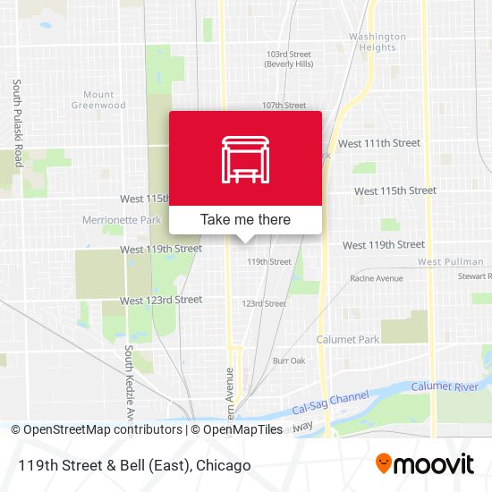 119th Street & Bell (East) map