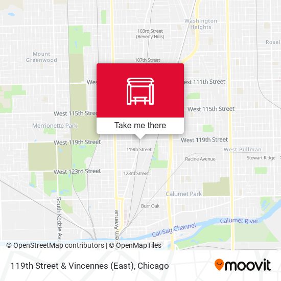 119th Street & Vincennes (East) map