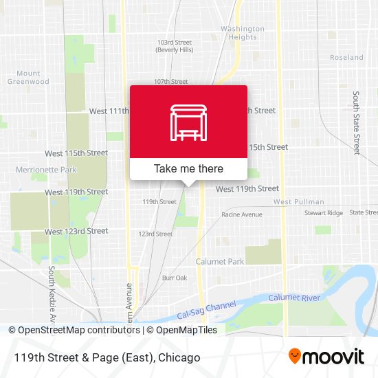 119th Street & Page (East) map