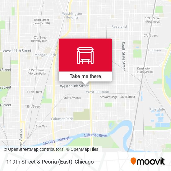 119th Street & Peoria (East) map