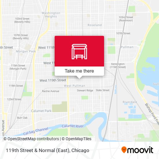 119th Street & Normal (East) map