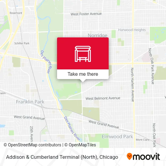 Addison & Cumberland Terminal (North) map