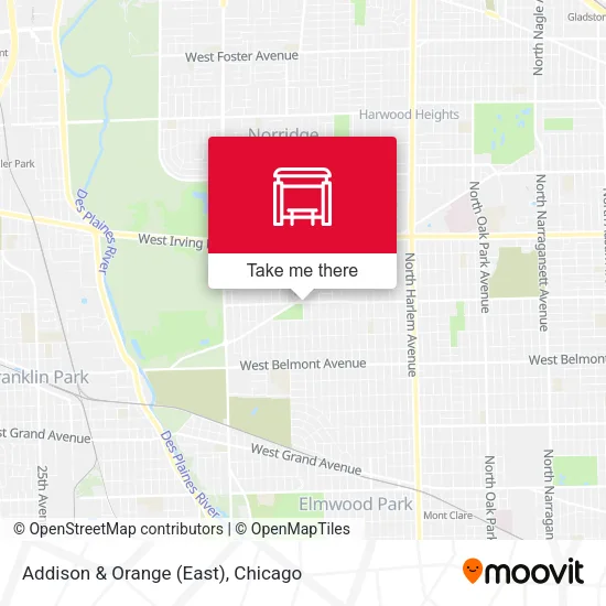 Addison & Orange (East) map