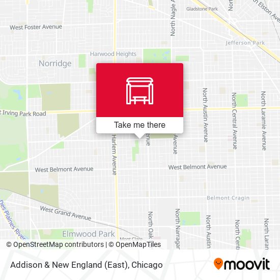 Mapa de Addison & New England (East)