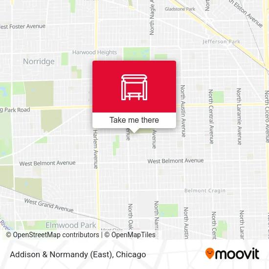 Addison & Normandy (East) map