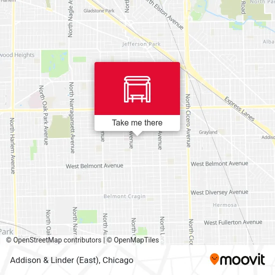 Addison & Linder (East) map