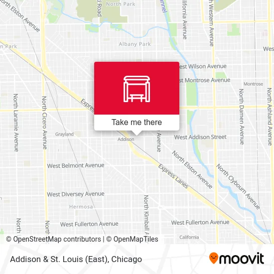 Addison & St. Louis (East) map
