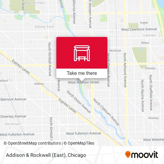 Addison & Rockwell (East) map