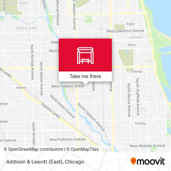 Addison & Leavitt (East) map