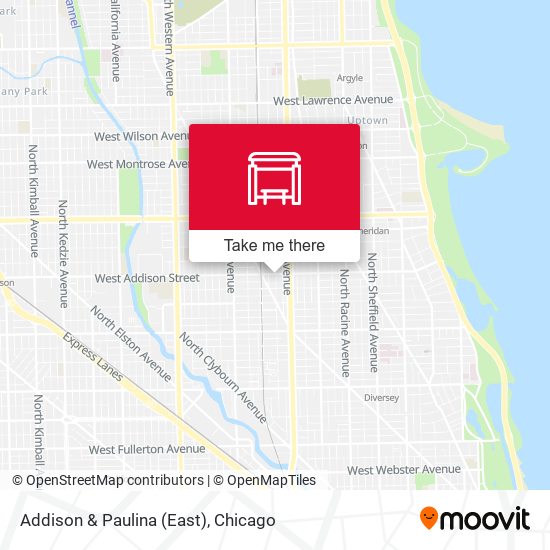 Addison & Paulina (East) map